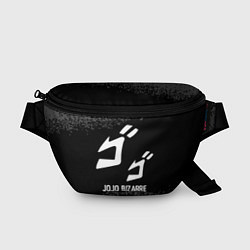 Поясная сумка JoJo Bizarre Adventure glitch на темном фоне, цвет: 3D-принт