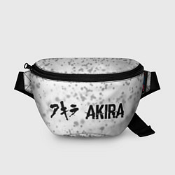 Поясная сумка Akira glitch на светлом фоне: надпись и символ, цвет: 3D-принт
