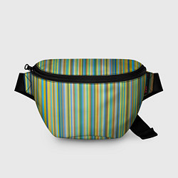 Поясная сумка Вертикальные разноцветные пполсы, цвет: 3D-принт