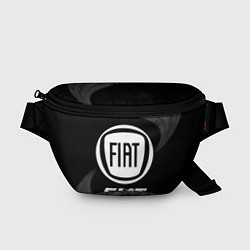 Поясная сумка Fiat speed на темном фоне со следами шин, цвет: 3D-принт