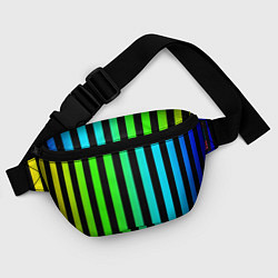 Поясная сумка Цветные полоски, цвет: 3D-принт — фото 2