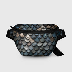 Поясная сумка Чешуя тёмного дракона, цвет: 3D-принт