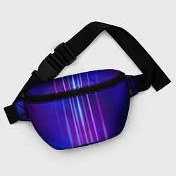 Поясная сумка Neon glow - vaporwave - strips, цвет: 3D-принт — фото 2