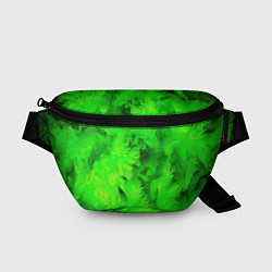 Поясная сумка Green abstract texture, цвет: 3D-принт