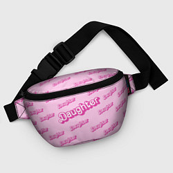Поясная сумка Дочь в стиле барби - розовый паттерн, цвет: 3D-принт — фото 2