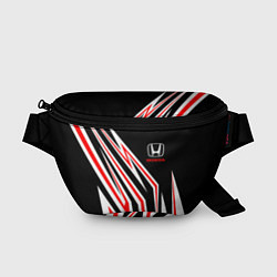 Поясная сумка Хонда - белый и красный, цвет: 3D-принт