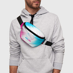 Поясная сумка Jaguar neon gradient style, цвет: 3D-принт — фото 2