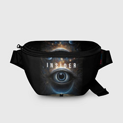 Поясная сумка Инсайдер и всевидящее око на фоне звездного космос, цвет: 3D-принт