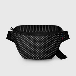 Поясная сумка В мелкий горошек на черном фоне, цвет: 3D-принт
