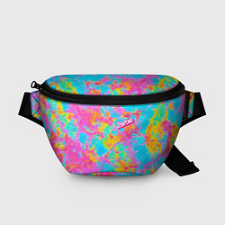 Поясная сумка Барбм - цветочный абстрактный паттерн - тай-дай, цвет: 3D-принт