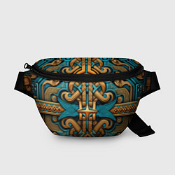 Поясная сумка Орнамент в норвежском стиле, цвет: 3D-принт