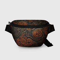 Поясная сумка Асимметричный паттерн в викингском стиле, цвет: 3D-принт
