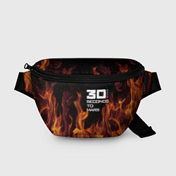 Поясная сумка Thirty Seconds to Mars fire, цвет: 3D-принт