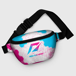 Поясная сумка Need for Speed neon gradient style, цвет: 3D-принт — фото 2