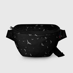 Поясная сумка Летучие мыши на черном небе, цвет: 3D-принт