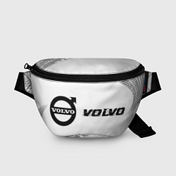 Поясная сумка Volvo speed на светлом фоне со следами шин по-гори, цвет: 3D-принт