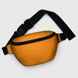 Поясная сумка Жёлто-оранжевый текстура однотонный, цвет: 3D-принт — фото 2