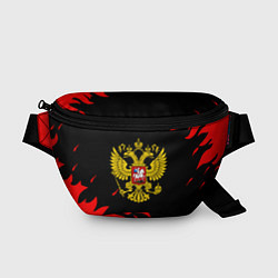 Поясная сумка Герф россия красный огонь, цвет: 3D-принт