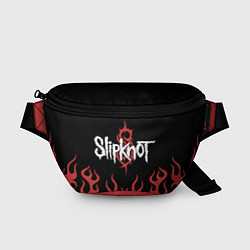 Поясная сумка Slipknot в огне, цвет: 3D-принт