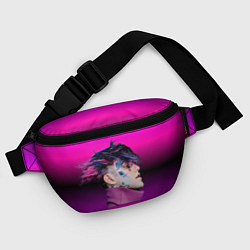 Поясная сумка Lil Peep фиолетовый лук, цвет: 3D-принт — фото 2
