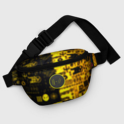 Поясная сумка Twenty one pilots yellow music, цвет: 3D-принт — фото 2