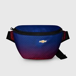 Поясная сумка Chevrolet carbon gradient, цвет: 3D-принт