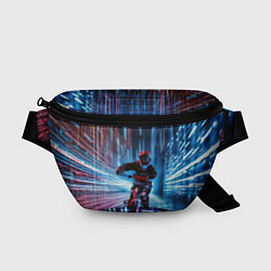 Поясная сумка Киберпанк байкер, цвет: 3D-принт