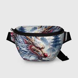 Поясная сумка Свирепый японский дракон - искусство, цвет: 3D-принт
