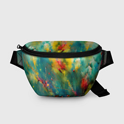 Поясная сумка Абстрактные мазки краски, цвет: 3D-принт