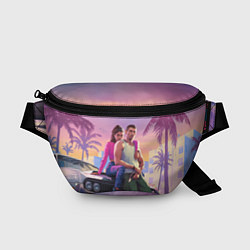 Поясная сумка Jason & Lucia - GTA 6 official art, цвет: 3D-принт