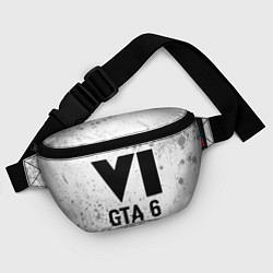 Поясная сумка GTA 6 glitch на светлом фоне, цвет: 3D-принт — фото 2