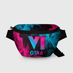 Поясная сумка GTA 6 - neon gradient, цвет: 3D-принт