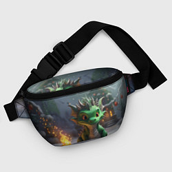 Поясная сумка Дракон - ёлочка гори, цвет: 3D-принт — фото 2