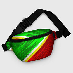 Поясная сумка Расцветка Зеленоградского флага, цвет: 3D-принт — фото 2