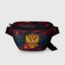 Поясная сумка Герб РФ лава огненный герб, цвет: 3D-принт