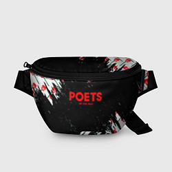 Поясная сумка Poets of the fall розы лого краски, цвет: 3D-принт