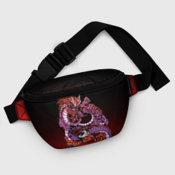 Поясная сумка Дракон и тигр в год дракона, цвет: 3D-принт — фото 2