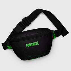 Поясная сумка Fortnite краски зелёные, цвет: 3D-принт — фото 2