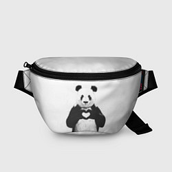 Поясная сумка Panda love, цвет: 3D-принт