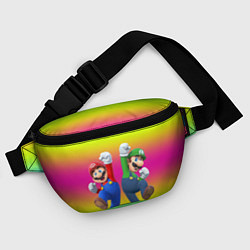 Поясная сумка Братья Марио, цвет: 3D-принт — фото 2
