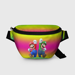 Поясная сумка Братья Марио, цвет: 3D-принт