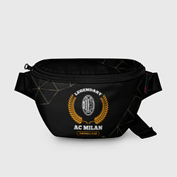 Поясная сумка Лого AC Milan и надпись legendary football club на, цвет: 3D-принт