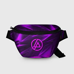 Поясная сумка Linkin park neon stripes logo, цвет: 3D-принт