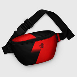 Поясная сумка Inter geometry red sport, цвет: 3D-принт — фото 2