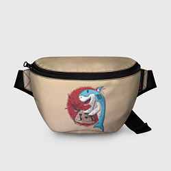 Поясная сумка Sushi shark, цвет: 3D-принт