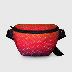 Поясная сумка Градиент оранжево-фиолетовый со звёздочками