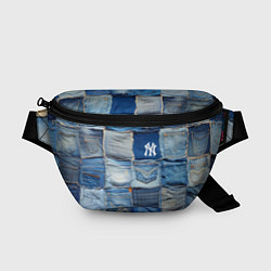 Поясная сумка Patchwork - New York yankees baseball team, цвет: 3D-принт