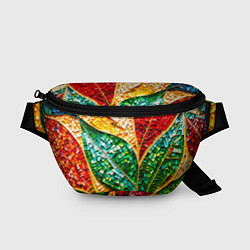 Поясная сумка Яркая мозаика с разноцветным абстрактным узором и, цвет: 3D-принт
