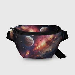 Поясная сумка Космический мир, цвет: 3D-принт
