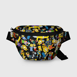 Поясная сумка Персонажи Симпсонов, цвет: 3D-принт